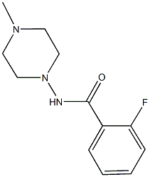 2-fluoro-N-(4-methyl-1-piperazinyl)benzamide|