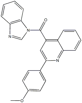 4-(1H-benzimidazol-1-ylcarbonyl)-2-(4-methoxyphenyl)quinoline,352685-76-8,结构式