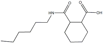 2-[(hexylamino)carbonyl]cyclohexanecarboxylic acid Structure