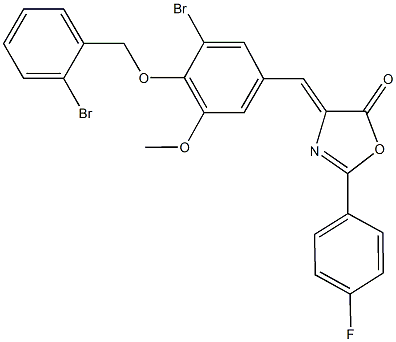 352690-83-6 4-{3-bromo-4-[(2-bromobenzyl)oxy]-5-methoxybenzylidene}-2-(4-fluorophenyl)-1,3-oxazol-5(4H)-one