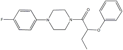 1-(4-fluorophenyl)-4-(2-phenoxybutanoyl)piperazine Structure
