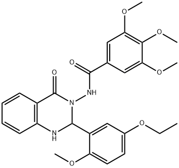 N-(2-(5-ethoxy-2-methoxyphenyl)-4-oxo-1,4-dihydro-3(2H)-quinazolinyl)-3,4,5-trimethoxybenzamide Structure