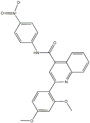 352705-75-0 2-(2,4-dimethoxyphenyl)-N-{4-nitrophenyl}-4-quinolinecarboxamide