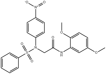 353252-60-5 N-(2,5-dimethoxyphenyl)-2-[4-nitro(phenylsulfonyl)anilino]acetamide