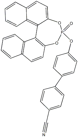 4'-[(4-oxidodinaphtho[2,1-d:1,2-f][1,3,2]dioxaphosphepin-4-yl)oxy][1,1'-biphenyl]-4-carbonitrile Struktur
