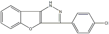 3-(4-chlorophenyl)-1H-[1]benzofuro[3,2-c]pyrazole Structure