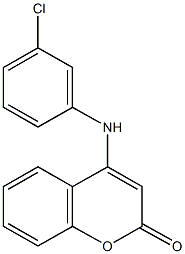 4-(3-chloroanilino)-2H-chromen-2-one Structure