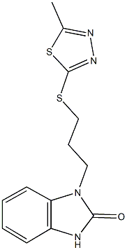 353256-30-1 1-{3-[(5-methyl-1,3,4-thiadiazol-2-yl)sulfanyl]propyl}-1,3-dihydro-2H-benzimidazol-2-one