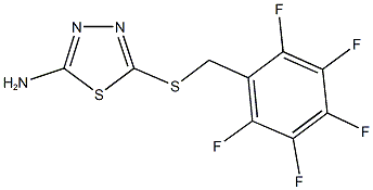5-[(2,3,4,5,6-pentafluorobenzyl)sulfanyl]-1,3,4-thiadiazol-2-amine Structure