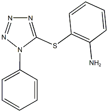 2-[(1-phenyl-1H-tetraazol-5-yl)sulfanyl]phenylamine Struktur