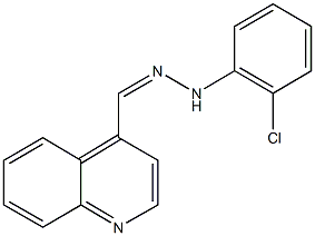 4-quinolinecarbaldehyde (2-chlorophenyl)hydrazone Struktur