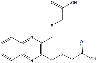 {[(3-{[(carboxymethyl)sulfanyl]methyl}-2-quinoxalinyl)methyl]sulfanyl}acetic acid|