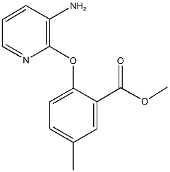 methyl 2-[(3-amino-2-pyridinyl)oxy]-5-methylbenzoate Structure