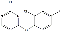 2-chloro-4-fluorophenyl 2-chloro-4-pyrimidinyl ether Structure