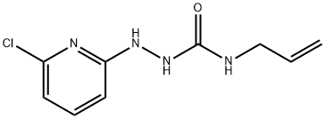 N-allyl-2-(6-chloro-2-pyridinyl)hydrazinecarboxamide 化学構造式