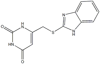 6-[(1H-benzimidazol-2-ylsulfanyl)methyl]-2,4(1H,3H)-pyrimidinedione|