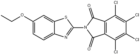 4,5,6,7-tetrachloro-2-(6-ethoxy-1,3-benzothiazol-2-yl)-1H-isoindole-1,3(2H)-dione Structure