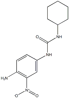 N-{4-amino-3-nitrophenyl}-N'-cyclohexylurea Struktur