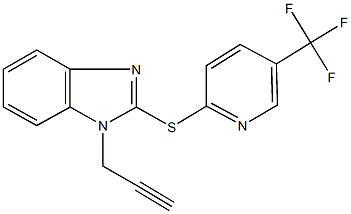 353267-02-4 1-(2-propynyl)-2-{[5-(trifluoromethyl)-2-pyridinyl]sulfanyl}-1H-benzimidazole