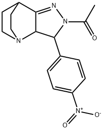 4-acetyl-3-{4-nitrophenyl}-1,4,5-triazatricyclo[5.2.2.0~2,6~]undec-5-ene|