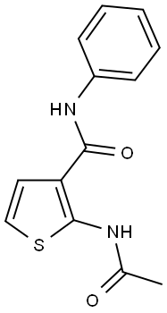 2-(acetylamino)-N-phenyl-3-thiophenecarboxamide 结构式