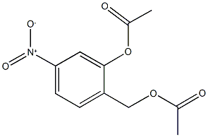 2-(acetyloxy)-4-nitrobenzyl acetate 化学構造式