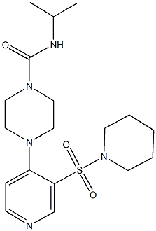 353279-19-3 N-isopropyl-4-[3-(1-piperidinylsulfonyl)-4-pyridinyl]-1-piperazinecarboxamide