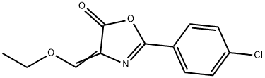2-(4-chlorophenyl)-4-(ethoxymethylene)-1,3-oxazol-5(4H)-one,353280-77-0,结构式