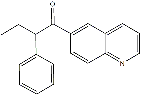 2-phenyl-1-(6-quinolinyl)-1-butanone Struktur