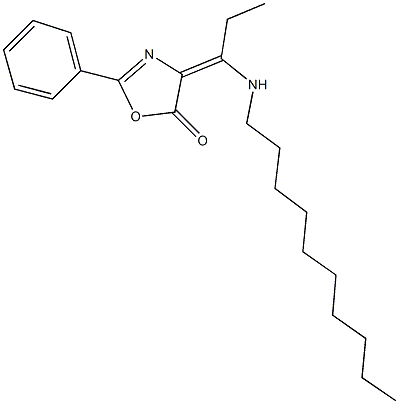 4-[1-(decylamino)propylidene]-2-phenyl-1,3-oxazol-5(4H)-one Structure