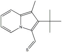 2-tert-butyl-1-methyl-3-indolizinecarbothialdehyde Structure