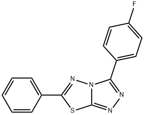 3-(4-fluorophenyl)-6-phenyl[1,2,4]triazolo[3,4-b][1,3,4]thiadiazole|