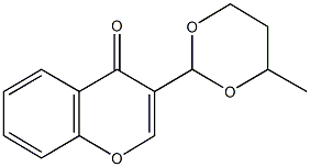 3-(4-methyl-1,3-dioxan-2-yl)-4H-chromen-4-one,353469-21-3,结构式