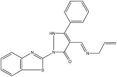 4-[(allylimino)methyl]-2-(1,3-benzothiazol-2-yl)-5-phenyl-1,2-dihydro-3H-pyrazol-3-one