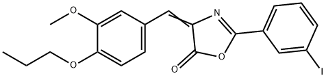 2-(3-iodophenyl)-4-(3-methoxy-4-propoxybenzylidene)-1,3-oxazol-5(4H)-one|