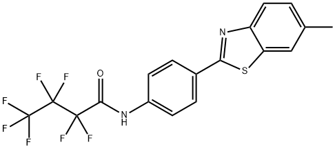 2,2,3,3,4,4,4-heptafluoro-N-[4-(6-methyl-1,3-benzothiazol-2-yl)phenyl]butanamide Structure