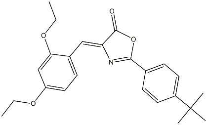 353472-57-8 2-(4-tert-butylphenyl)-4-(2,4-diethoxybenzylidene)-1,3-oxazol-5(4H)-one