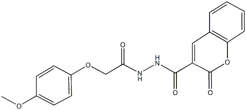 353474-18-7 N'-[(4-methoxyphenoxy)acetyl]-2-oxo-2H-chromene-3-carbohydrazide