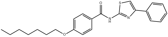 4-(heptyloxy)-N-(4-phenyl-1,3-thiazol-2-yl)benzamide|
