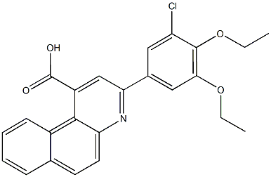 3-(3-chloro-4,5-diethoxyphenyl)benzo[f]quinoline-1-carboxylic acid,353510-33-5,结构式