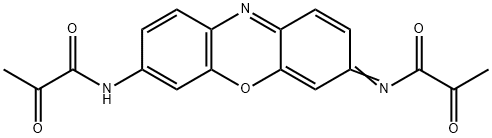 2-oxo-N-[7-(pyruvoylamino)-3H-phenoxazin-3-ylidene]propanamide