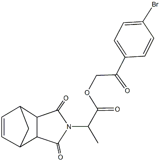 353524-45-5 2-(4-bromophenyl)-2-oxoethyl 2-(3,5-dioxo-4-azatricyclo[5.2.1.0~2,6~]dec-8-en-4-yl)propanoate