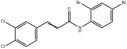 353764-54-2 N-(2,4-dibromophenyl)-3-(3,4-dichlorophenyl)acrylamide