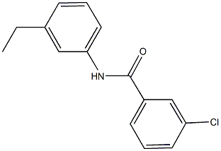 3-chloro-N-(3-ethylphenyl)benzamide Struktur