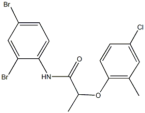 2-(4-chloro-2-methylphenoxy)-N-(2,4-dibromophenyl)propanamide|