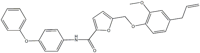 353765-71-6 5-[(4-allyl-2-methoxyphenoxy)methyl]-N-(4-phenoxyphenyl)-2-furamide