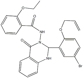 N-(2-[2-(allyloxy)-5-bromophenyl]-4-oxo-1,4-dihydro-3(2H)-quinazolinyl)-2-ethoxybenzamide|