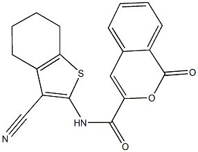 353767-48-3 N-(3-cyano-4,5,6,7-tetrahydro-1-benzothiophen-2-yl)-1-oxo-1H-isochromene-3-carboxamide