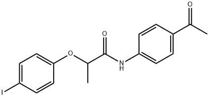 N-(4-acetylphenyl)-2-(4-iodophenoxy)propanamide Structure