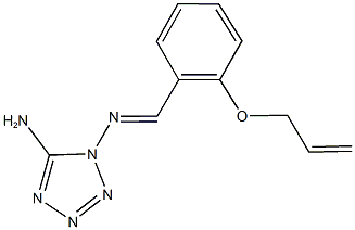 N-[2-(allyloxy)benzylidene]-N-(5-amino-1H-tetraazol-1-yl)amine 结构式
